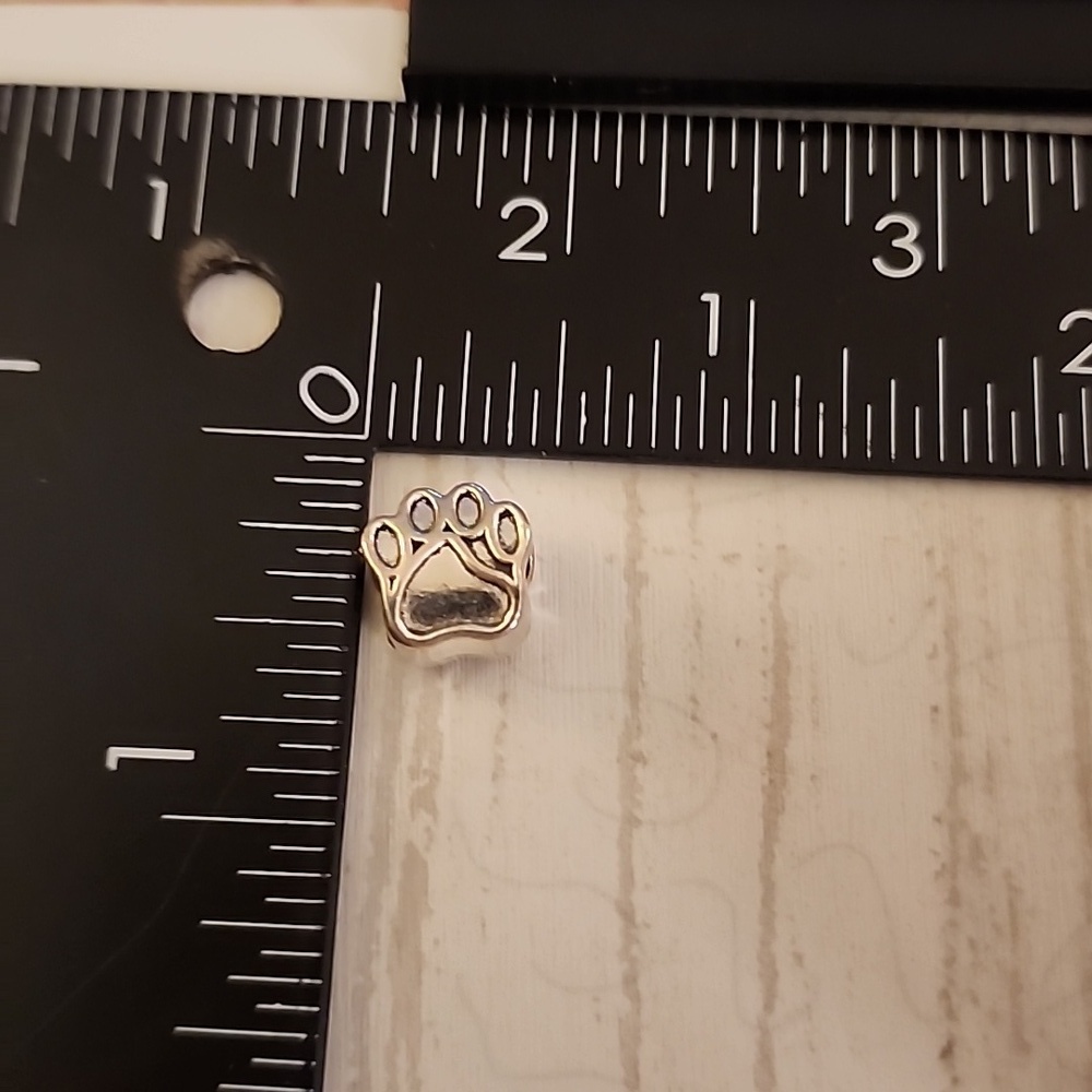 Paw Print Charms Custom Order  Pandora Compatable Post - Picture 3 of 3